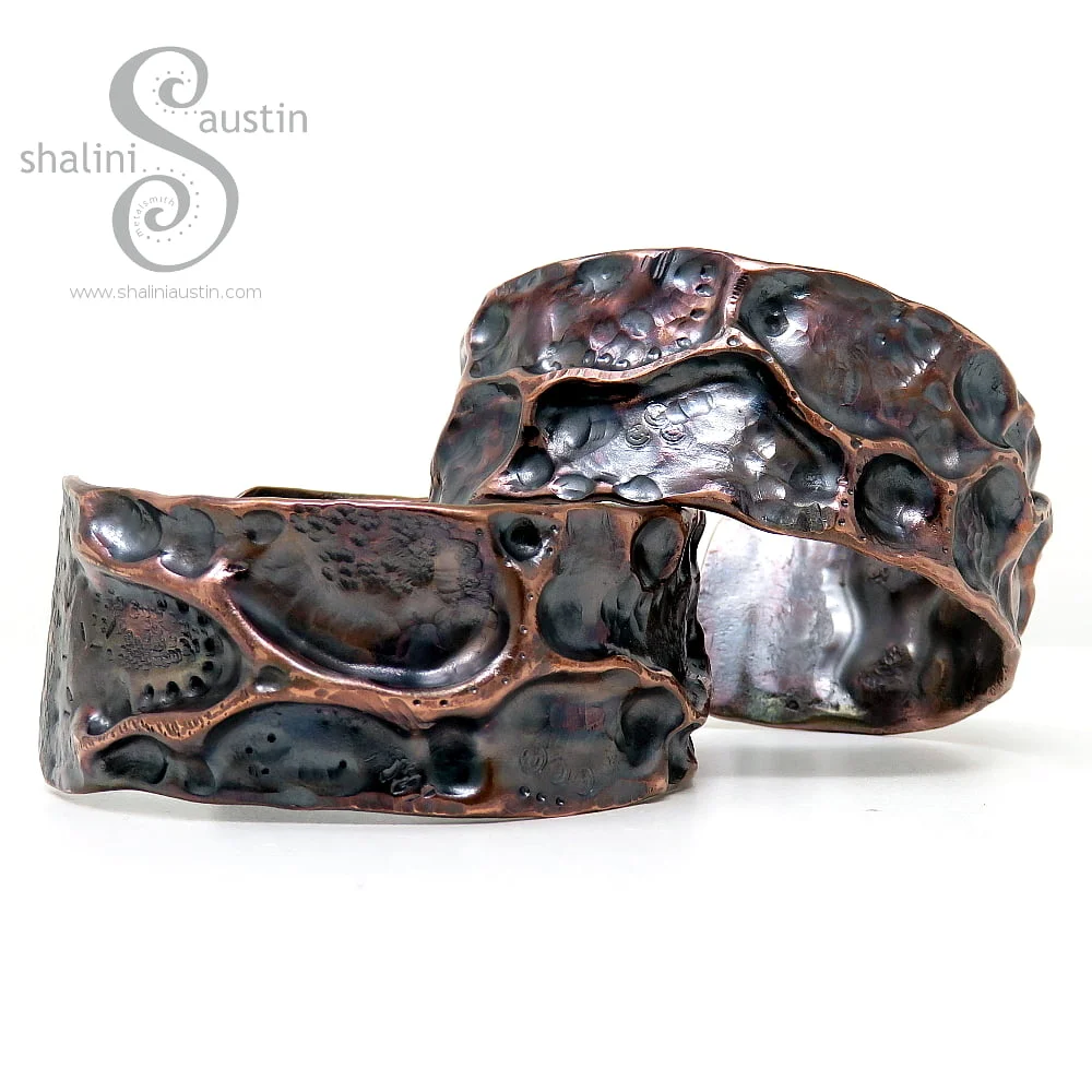 Copper Cuff Bracelet FANTASY | Wide | Made to Order