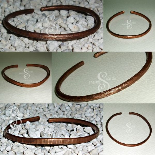Copper Bangle Bracelet 01