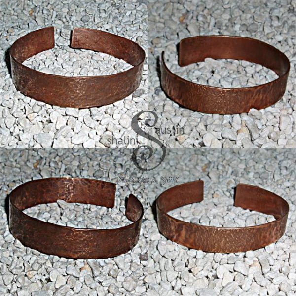 Narrow Hammered Copper Cuff | Handmade to Order - Image 2
