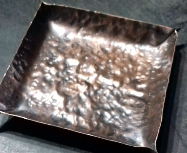 Small Copper Dish 8-9 cm Square | Handmade to Order