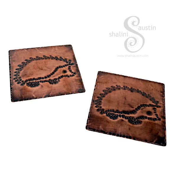 Copper Coaster HEDGEHOG 01 | Handmade to Order - Image 5