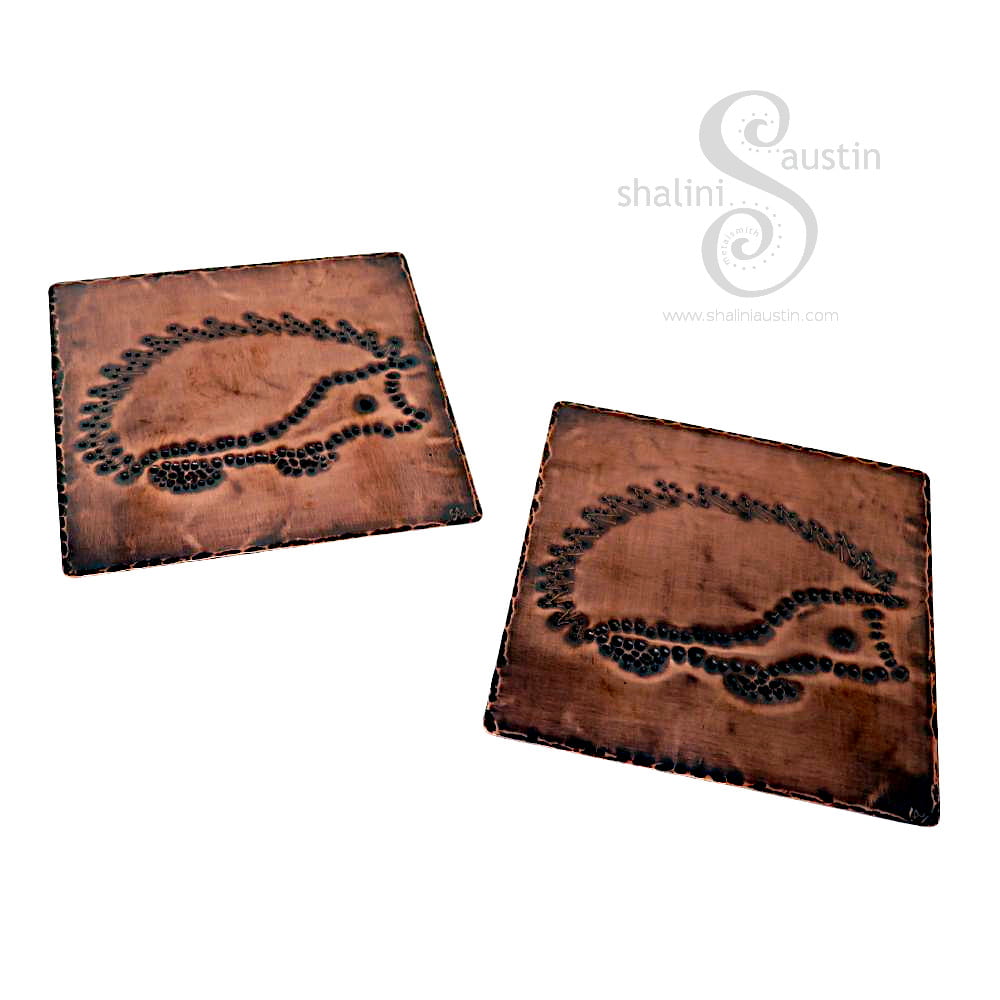 Copper Coaster HEDGEHOG 01 | Handmade to Order - Image 5