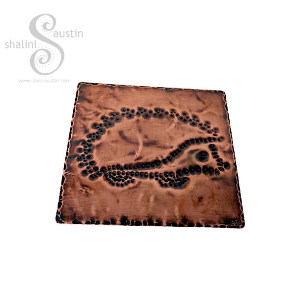 Copper Coaster HEDGEHOG 01 | Handmade to Order - Image 6