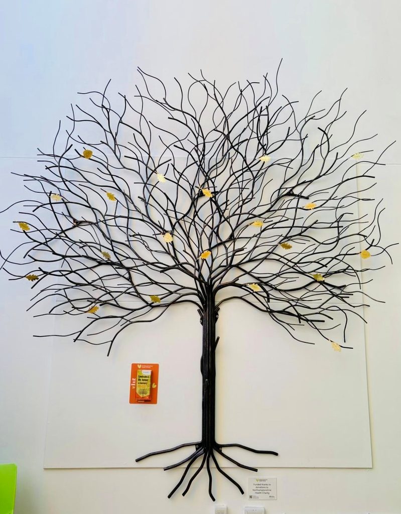 Memory Leaves on the tree at Kettering General Hospital
